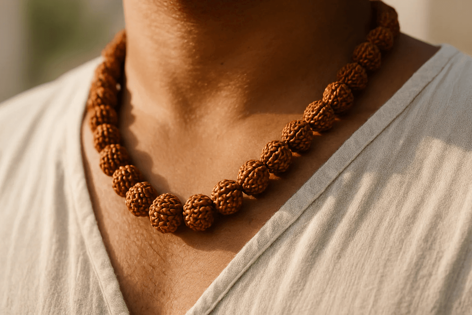Rudraksha necklace