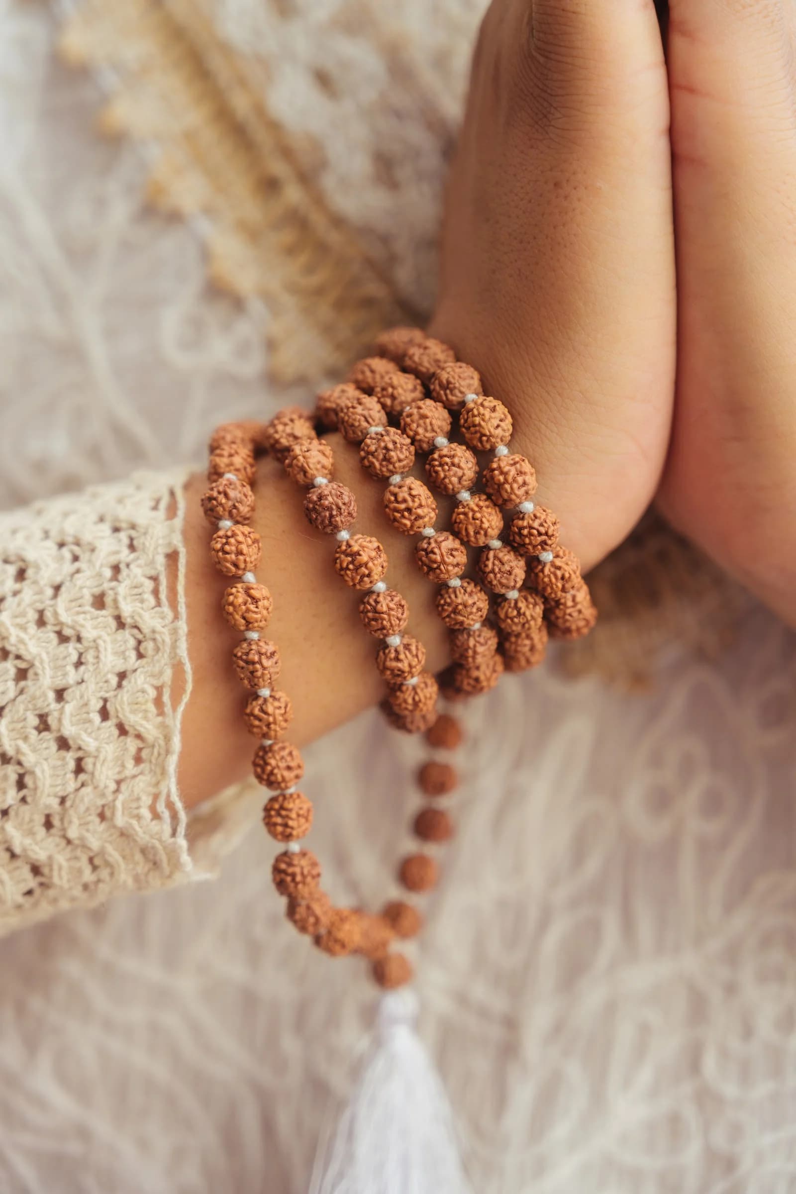 5 Mukhi Rudraksha Japa Mala